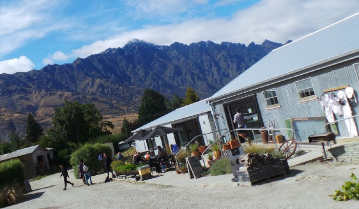 Overlooking view of Buzzstop Honey Centre and Bee Farm